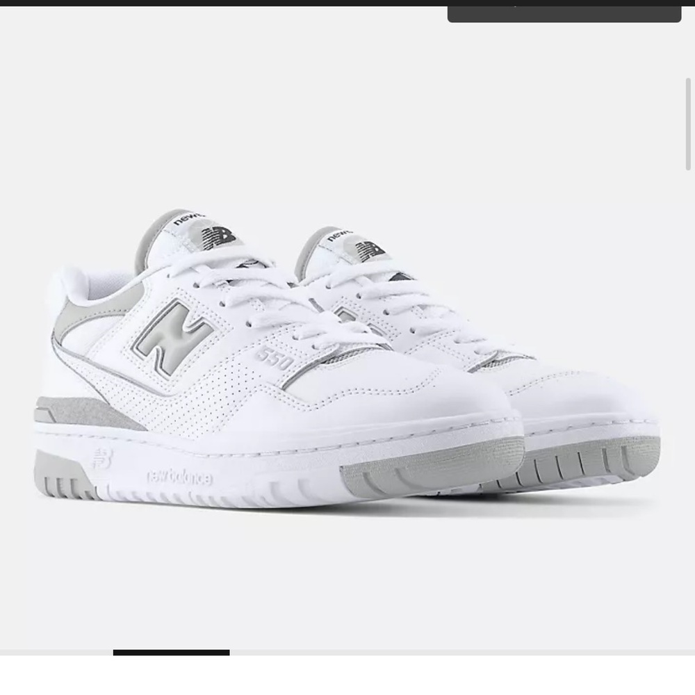 New balance 550 white with slate grey and white